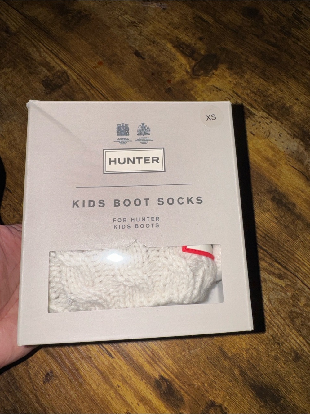 Hunter Kids 6 Stitch Cable Knitted Cuff Boot Socks